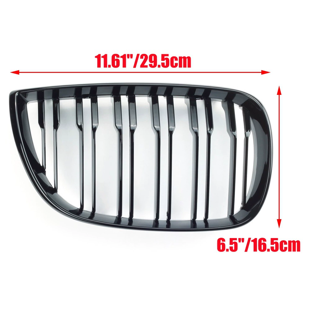 Applicable to 04-11 BMW 1 Series E81E87 modified front face front bar middle network air grille double single bar