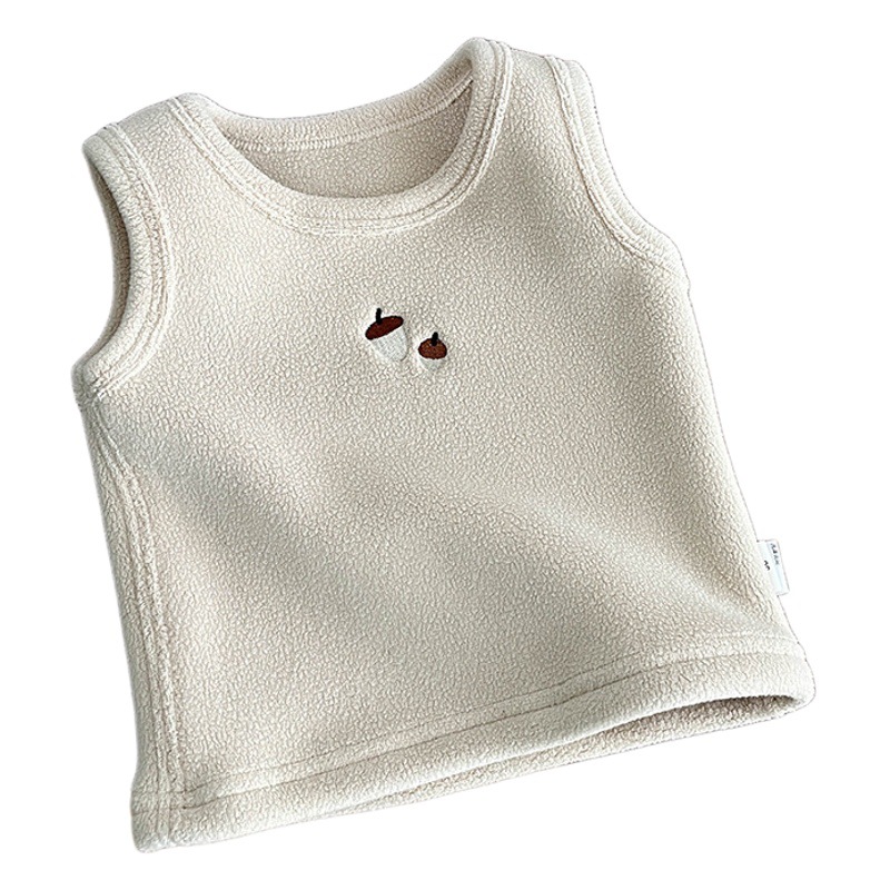 Ropa de bebé suéter chaleco Olímpico polar Chaleco de otoño e invierno DE LOS Nuevos muchachos del bebé niñas engrosada chaleco caliente