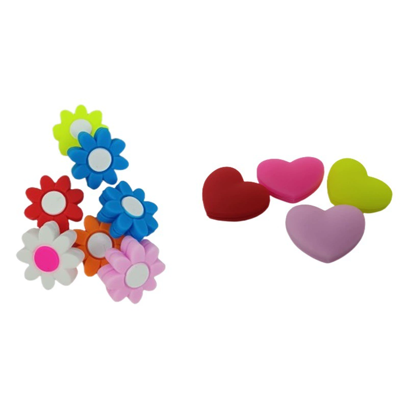 Фабрика прямая силиконовая любовная форма Теннисная ракетка Амортизатор цветок Бадминтонная ракетка Амортизатор буферный амортизатор