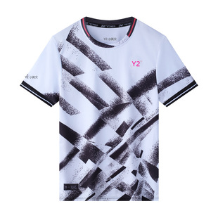 New Badminton Clothing Top Men's and Women's Short-sleeved Quick-drying Competition Clothing Students Children's Competition Clothing Sports Top 23073