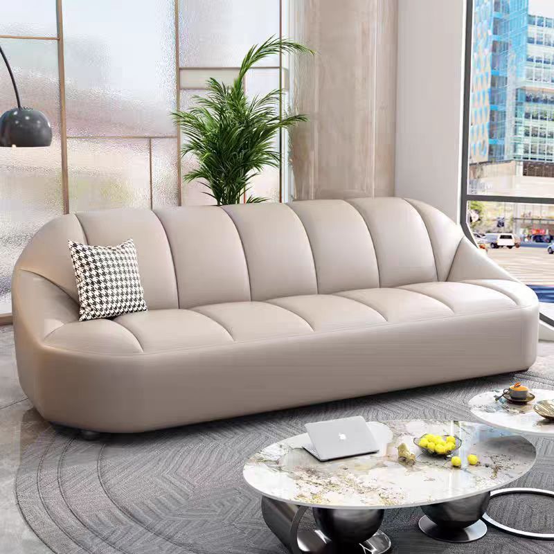 Commercial Office Small Apartment Home Sofa Shop Front Desk Reception Area Ecological Leather Sofa
