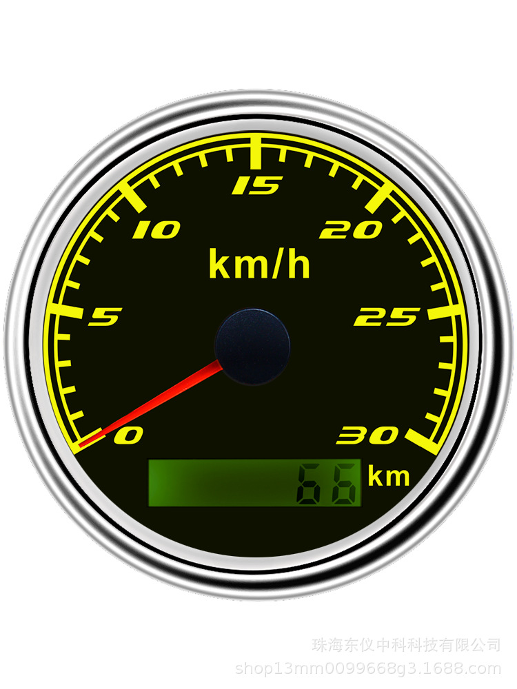 Gps Speedometer 30Km Gps Speedometer 12/24V Universal Engineering Vehicle Pulse Gps Odometer Speedometer