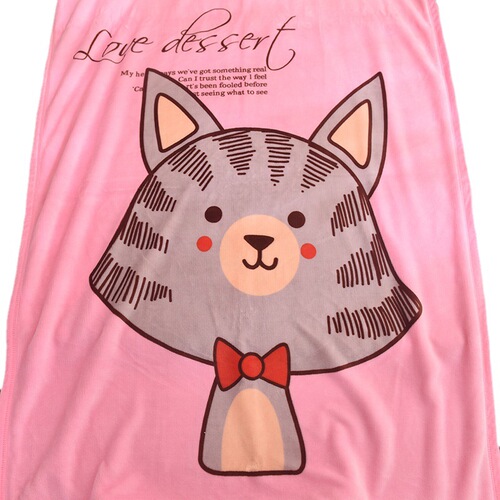 New children's blanket thickened cloud blanket single layer double layer sherpa positioning cartoon blanket baby blanket toddler lunch blanket