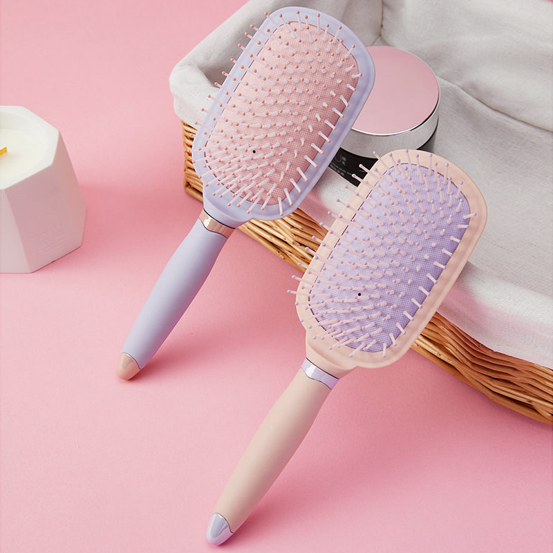 Masaje del cuero cabelludo airbag peine mullido cojín de aire del hogar peine limpieza especial de las mujeres flequillo pegatinas peine antiestático