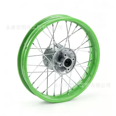 hub core wheel hub 1.4x14inch: Motorcycle wheel hub - rear-wheel-hub-185x12-green-rim