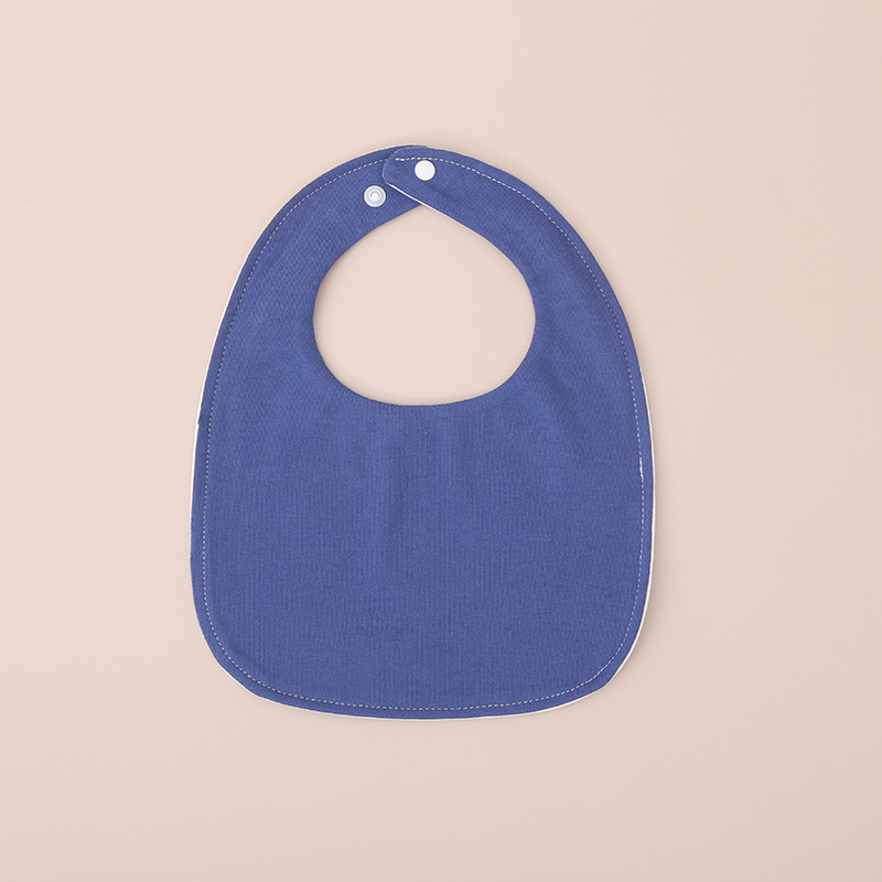 Baby transfronterizo toalla de saliva de algodón en forma de U, bufón impermeable para recién nacidos, bufón de leche anti-vomitación para niños y niñas
