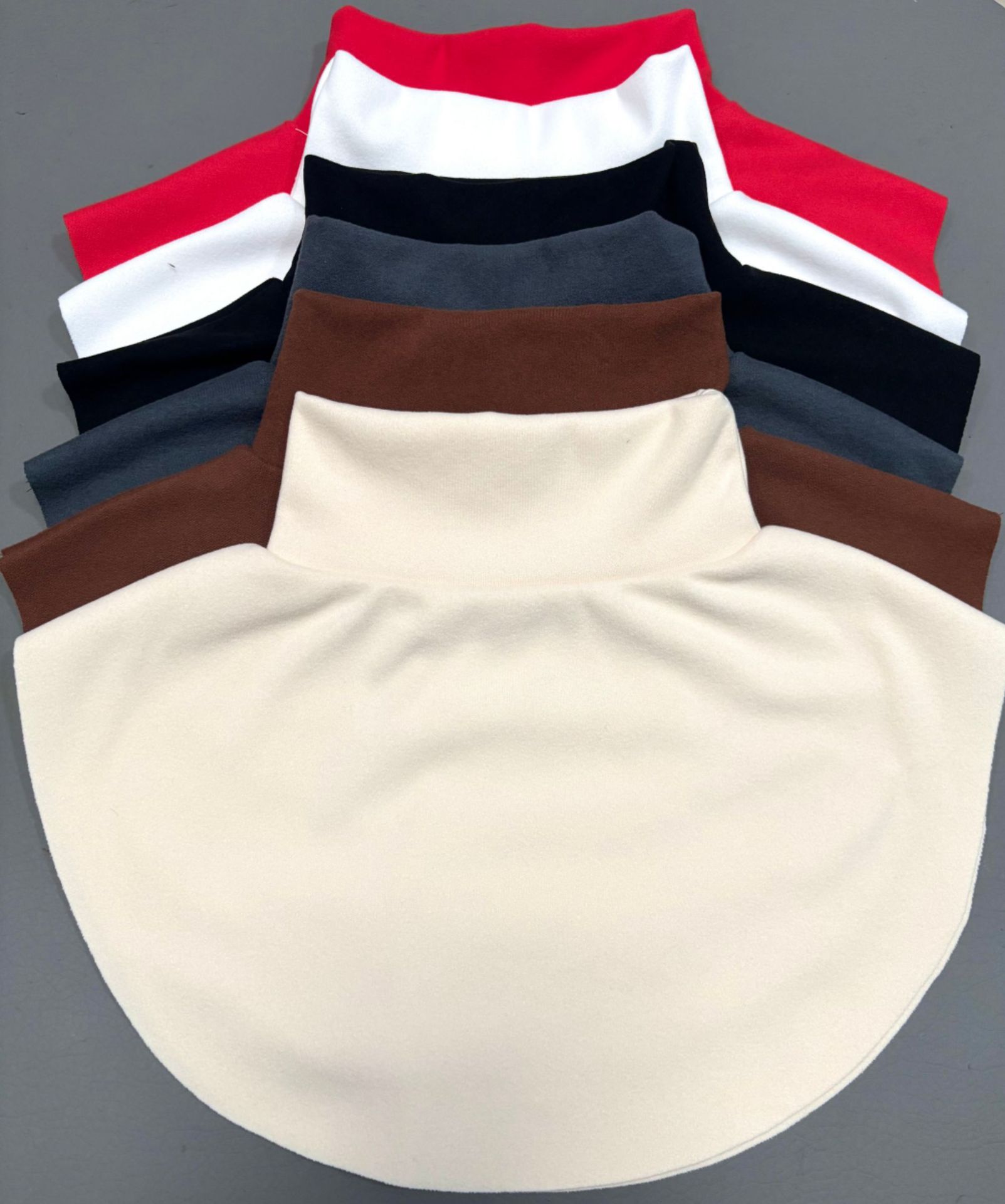 德绒高领围脖披肩小