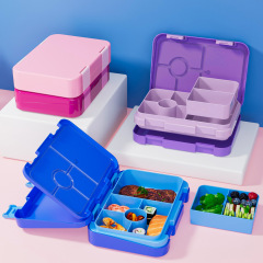 アマゾンのダブルボタン弁当箱の子供たちは、特別に昼食箱の四角い電子レンジで弁当箱を温める