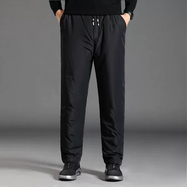 Winter young and middle-aged men's white duck down thickened casual down pants warm outdoor middle-aged and elderly dad wear manufacturer