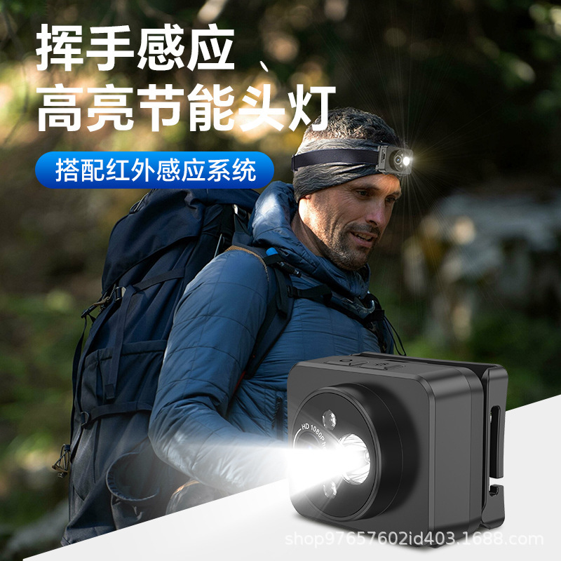 Head-Mounted Live Streaming Camera with 4K Resolution, Anti-Shake, Outdoor Sports Vlog First-Person Perspective Shooting Equipment Camera