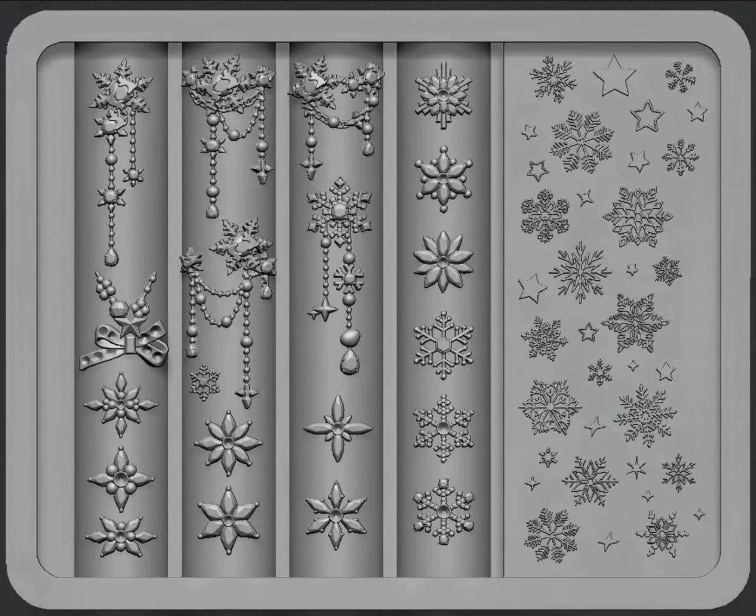 Molde de manicura amor arco en relieve flor ornamentos molde abrasivo alta permeabilidad estereoscópica DIY decoración molde de silicona