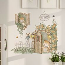 ��ͨ�ɰ�è��ǽ��ֽ����Ҷ�Ӷ�ͯ����װ��ǽ���ˮ��ճ�׶�԰����