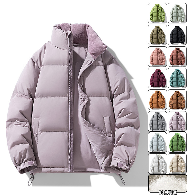 2025 New Men's Clothing New National Standard 90 White Duck down Loose Comfortable Warm Trendy Brand Simple Casual Men's Wear