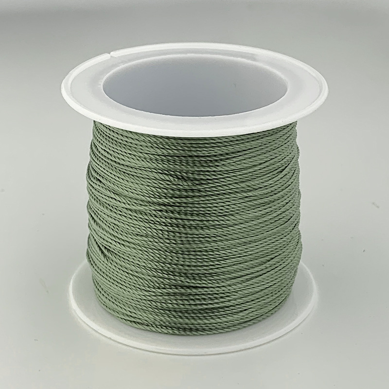 12 hilos de alambre trenzado hilo rojo hilo de color Morandi cuerda trenzada collar cuerda cuerda trenzada a mano material de bricolaje