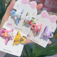 Sanrio Mini маленький размер детский зажим для захвата милый мультяшный зажим в виде акулы Маленькая Шпилька детская шпилька для волос для девочек