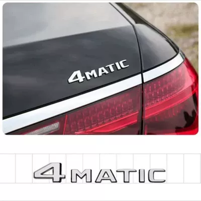 Mercedes-Benz car emblem, rear badge, E/C-Class, E300L/GLC/GLE/AMG/260L, digital English lettering, rear badge modification (Car logo) - standard-4matic-original-car-original-model