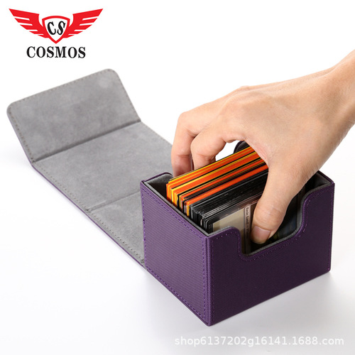 Horizontal insertion magnetic 100+ card box Yu-Gi-Oh! card storage box Pokémon card box trading deck box