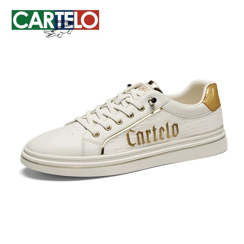 CARTELO/卡帝乐鳄鱼 Summer universal white sneakers for leisure, white shoes