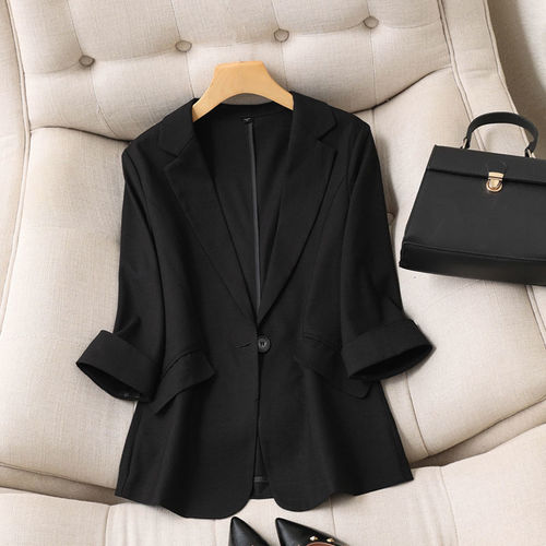 Small suit coat, women's hot style, quarter sleeves, spring and summer new style, Korean style, slim and slimming suit and women's top