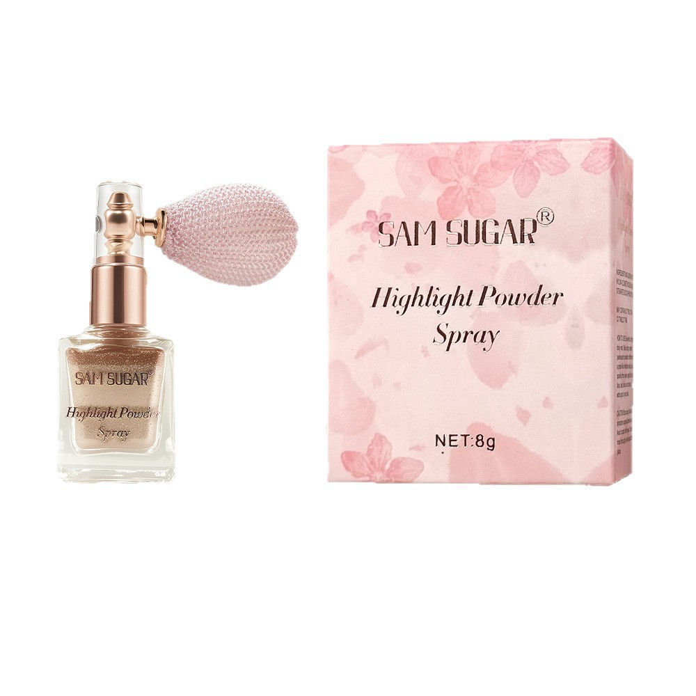 Cross-Border SAM SUGAR Highlighter Powder Spray Sparkling Body Highlight Contouring Shimmer Stage Makeup Glitter_voghion.com
