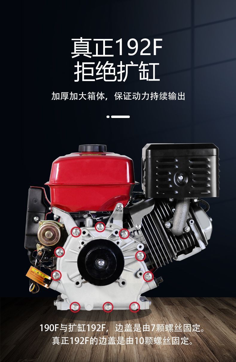 Chongqing engine 188F190F192F deceleration reversal gasoline engine road cutting sand pumping machine puffer cutting