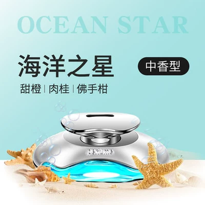 Car Perfume Car Aromatherapy Ornaments Car Supplies Car High-end Men's Lasting Light Fragrance Car Decoration Fragrance (Perfplant seat) - silver-ocean