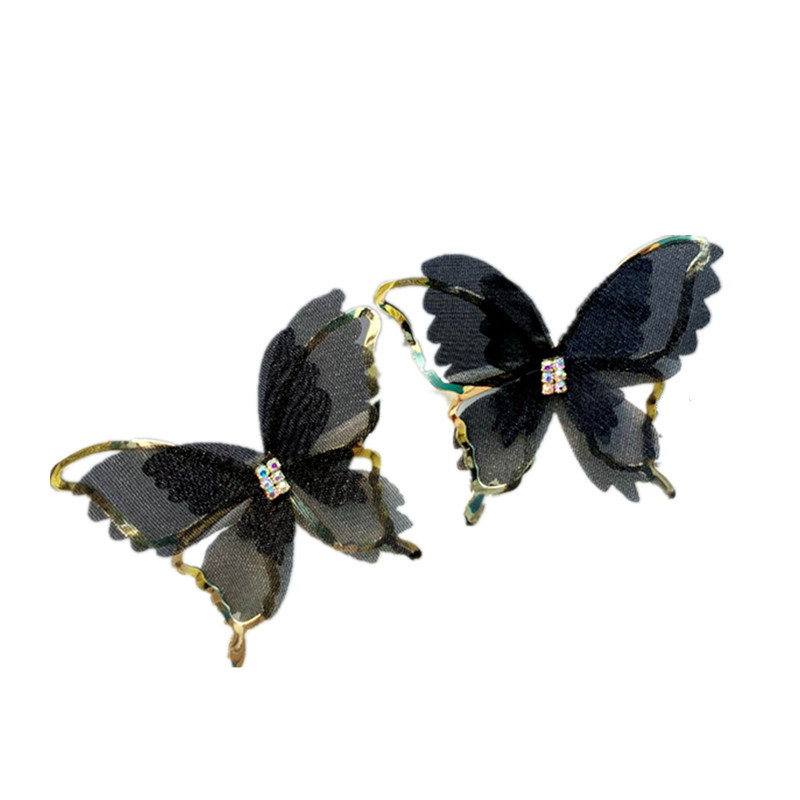 Fashion Hollow Butterfly Diamant Ohrringe display picture 11