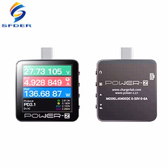 Powerz pd usb電圧電流測定器携帯型計急速充電パワー測定器km003c詐欺器