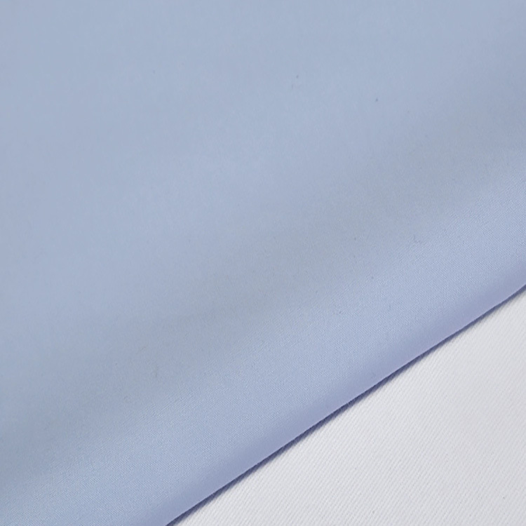Fabricante de suministro transpirable tejido plano 100% algodón orgánico tela de camisa de hombre