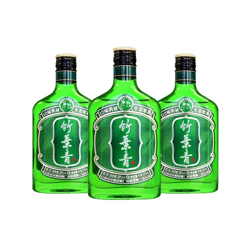 山西杏花村38度好运竹叶青酒125ml*12瓶/24瓶国产露酒保证