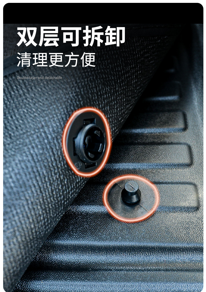 Special Da Tong Da Na V1 New Energy Floor Mats Da Tong Da Na V1 Cargo Version Modified Wear-Resistant Floor Mats Cargo Box Mats Tpe Mats