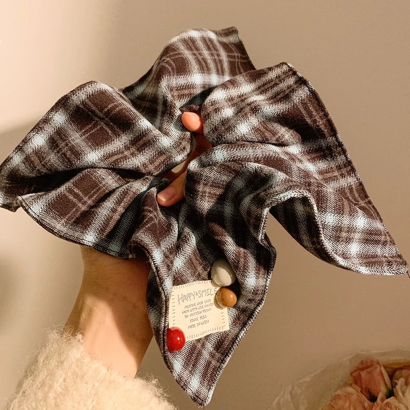 Encaje retro francés, diadema de intestino grueso, mujer 2025, nuevo estilo, cuerda para el cabello, banda de goma, lazo, dulce cuerda para el cabello, accesorios para el cabello