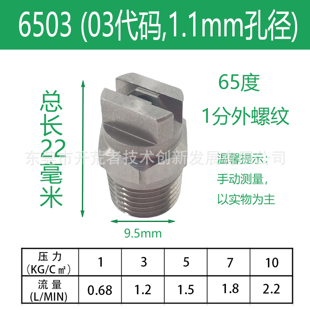 1분 수나사 6503