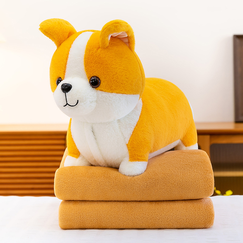 Manta de aire acondicionado de dibujos animados, almohada, edredón, almohada de siesta multifuncional dos en uno, venta directa de fábrica, comercio exterior al por mayor