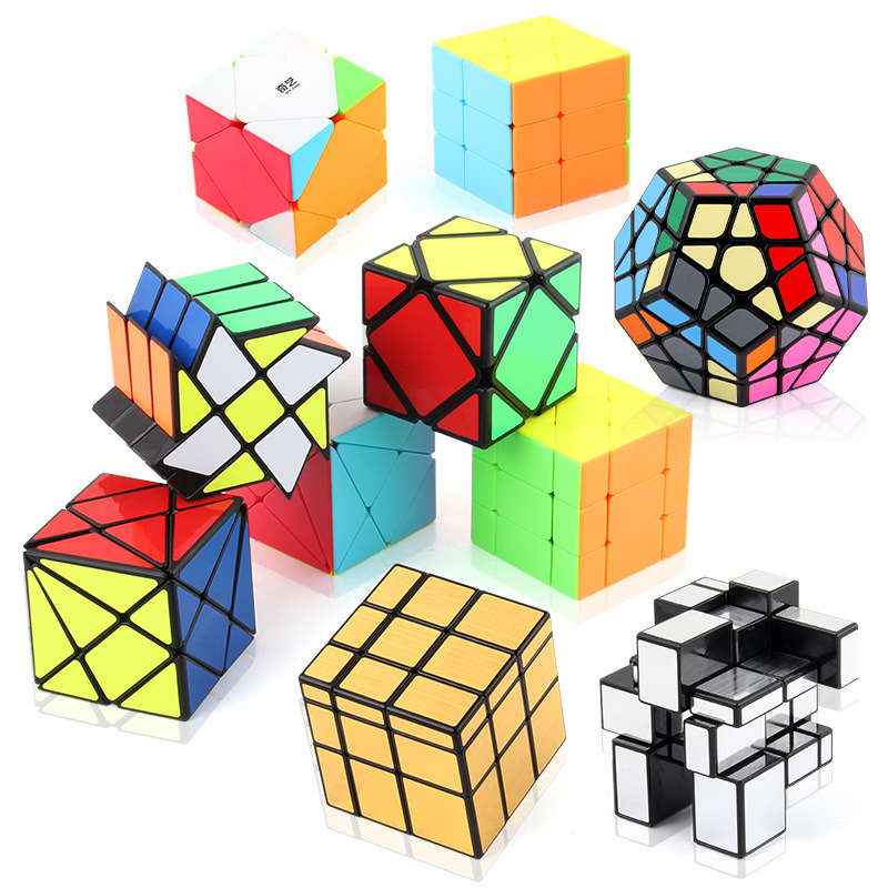 Qiyi múltiple especial en forma de cubo de Rubik dos de Tercer Nivel Magnético cinco Cubo de Rubik oblicuo Transferencia de borde de nivel positivo Cubo de Rubik juguetes educativos para la Ciencia y la educación
