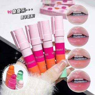 Cappuvini Stacking Le Four-color Lip Balm Moisturizing Hydrating Moisturizing Exfoliating Skin Moisturizing Lips Lips Nursing Students