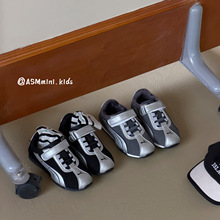 2025冬季新款儿童加绒板鞋男童复古赛车鞋女童薄底保暖运动休闲鞋