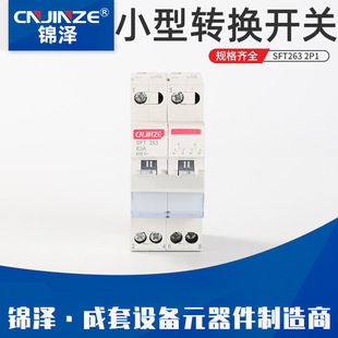 Guide rail type installation double power transfer isolating switch small transfer switch 2p guide rail type transfer switch