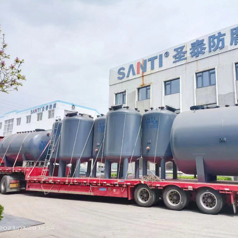钢衬PE酸碱储槽,化工母液储罐,化学中间槽,化工原料应急罐钢衬塑