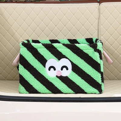 Little Monster Car Trash: Car storage bag/box - little-monster-storage-basket-green-and-black