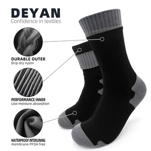 Outdoor Skiing Waterproof Breathable Warm Sweat-Absorbent Extreme Sports Mountaineering Beach Long Tube Wading Socks for Women