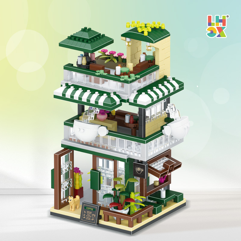 Bloques de Construcción de Micropartículas de Escena Urbana de Pastelería United Creation 626-9, Juguete DIY Hecho a Mano, Regalo, Venta Caliente Transfronteriza
