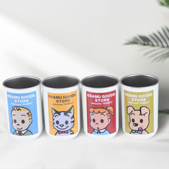 かわいい嗽カップ原田治ステンレス家庭用歯ブラシカップカップル高颜値寮洗面カップ歯ブラシカップ