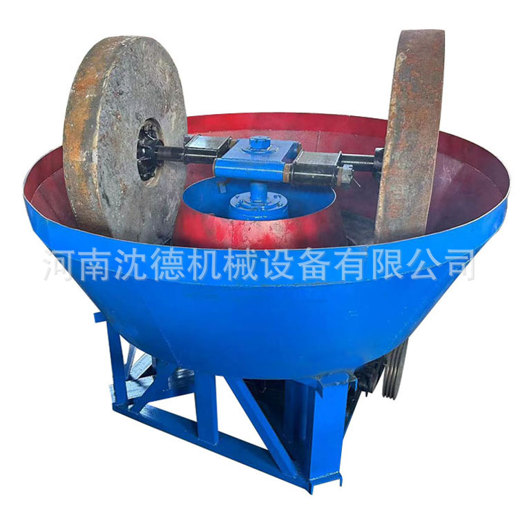 选金设备湿碾机 金矿双辊碾金机 小型水银黄金电碾子研磨机出厂价