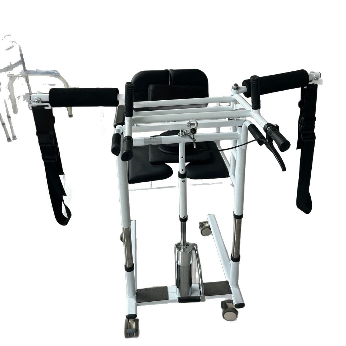 Dispositivo de desplazamiento para pacientes paralizados para personas discapacitadas bañarse asiento de inodoro máquina de desplazamiento para levantarse asistido asiento de elevación hidráulico reposabrazos
