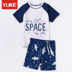 Children's swimsuits for boys, middle and large children, split winter swimsuits for children, baby boys, swimming trunks, quick-drying hot spring swimsuits