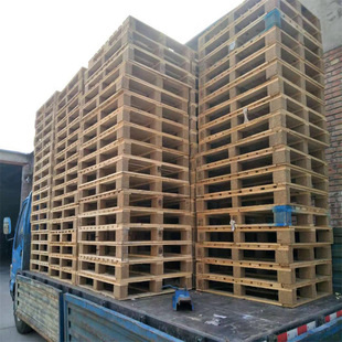 Tianjin Supply Shelves Solid Wood Pallets Logistics Wooden Pallets Warehouse Floor Pads Steamed Pallets