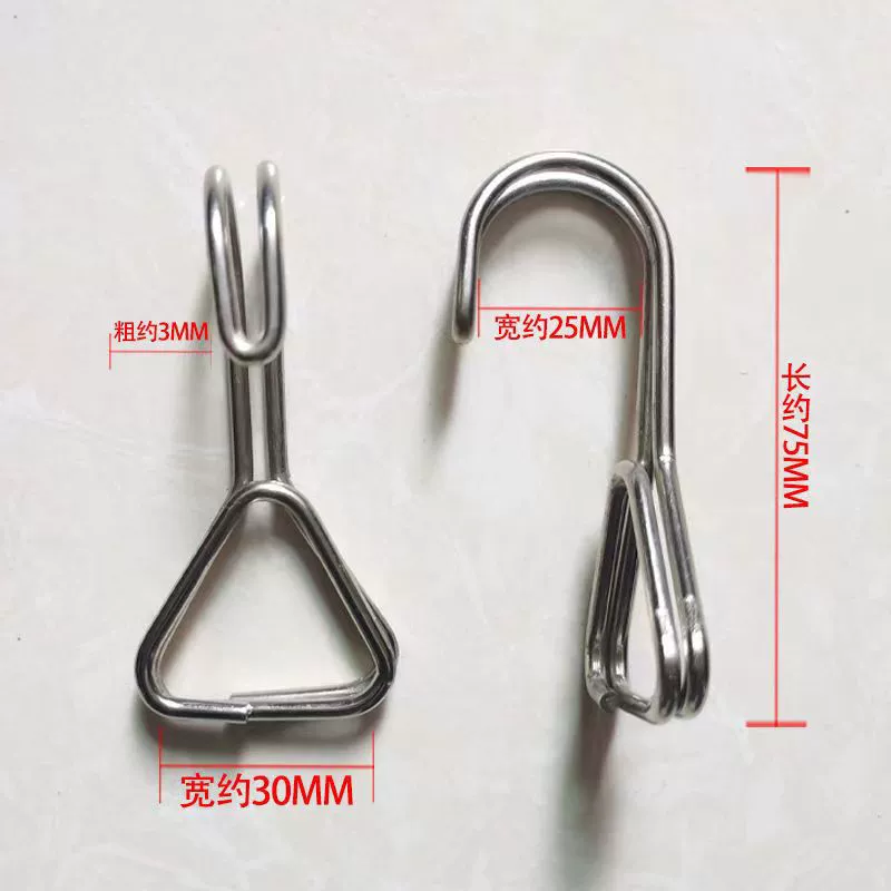 Багажный ремешок Double Line Тяговый крюк Пружинный крюк Крюк из нержавеющей стали Электрический автомобиль Крюк для багажной стойки Крюк для ремня
