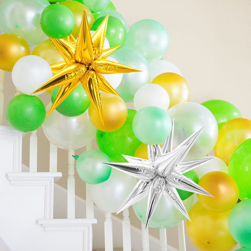 Christmas Exaggerated Star Aluminum Film Party Festival Balloons display picture 2