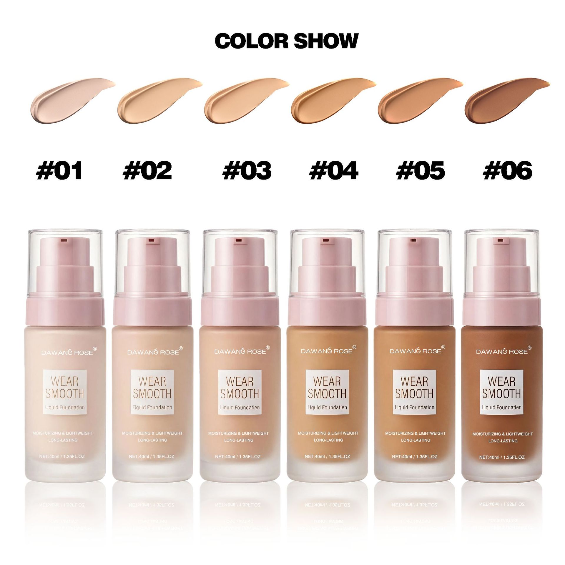 Hydrating Long-Lasting Foundation Natural Concealing Adherent Waterproof Sweatproof Makeup Set_voghion.com